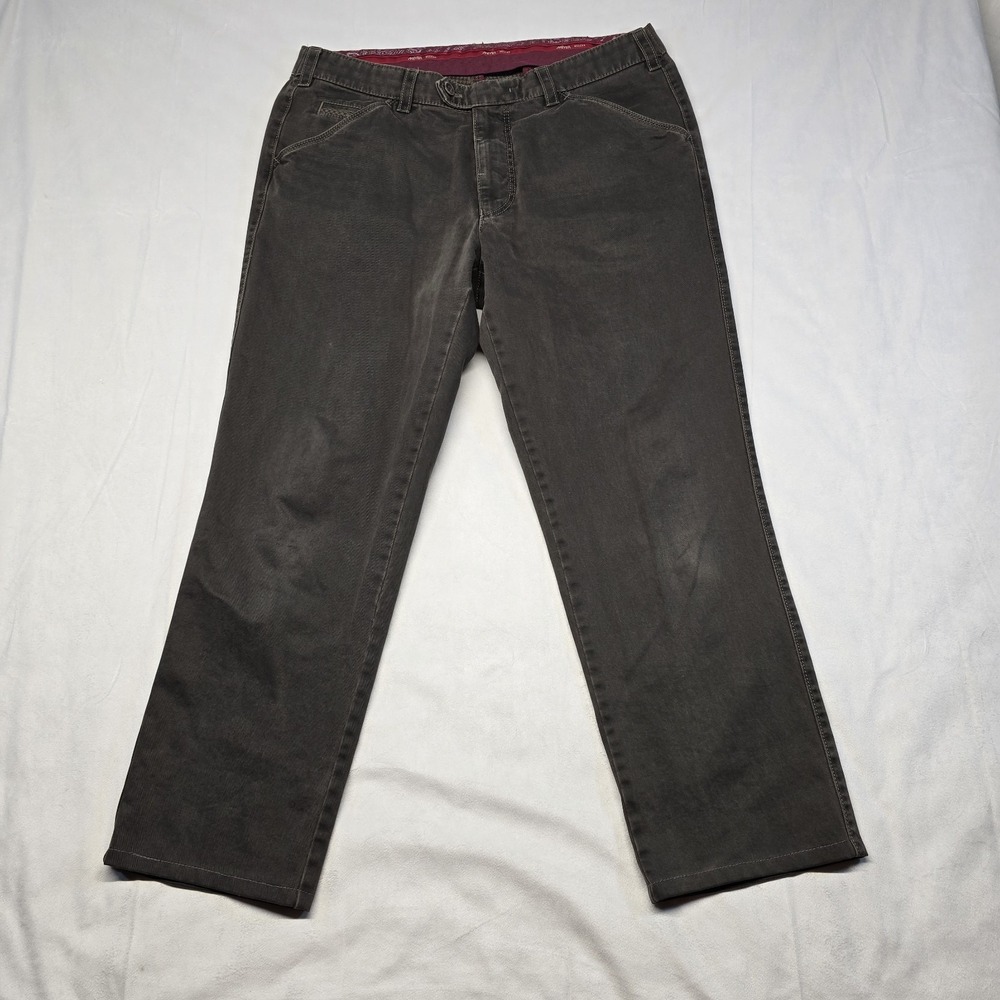 Meyer Chicago five-pocket Modern‎ Fit Twill Trouser Pants Men 33x29 Brown
